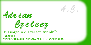 adrian czelecz business card